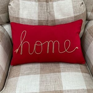 “home” pillow